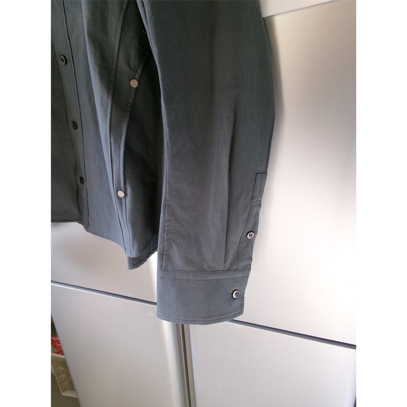 NVRFRGT / PANELLED LONG SLEEVE SHIRT *SLATE BLU