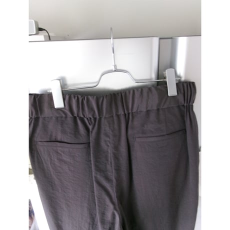 Blanc YM / Salt Shrink Cupro Browsing Pants *BROWN