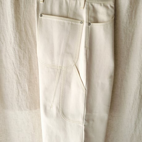 TOZAOU / Denim Painter Pants *cream (yellow)