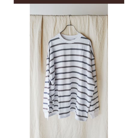 ●EVCON/ 233-91105  BORDER WIDE S/S TEE *White