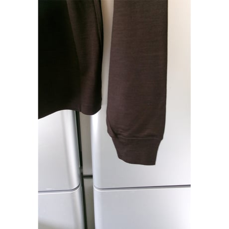 FUJI / WOOL L/S T-SHIRTS (for ladies) *BROWN