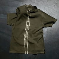YOKO SAKAMOTO / T-SHIRT OLIVE SHIBORI