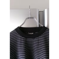 EVCON/ BORDER WIDE L/S T-SHIRT *BLACK