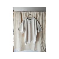 KIIT / 32/- HARD TWIST COTTON DAMAGE FINISH T-SHIRT *ECRU