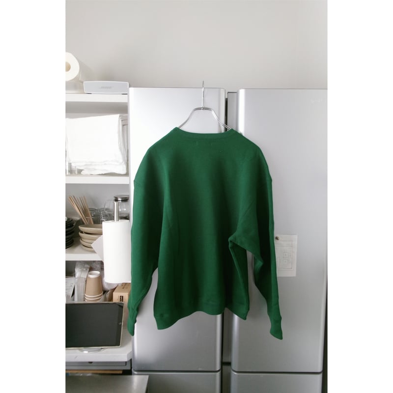 FUJI / crew neck sweat for ladies *green | AVET