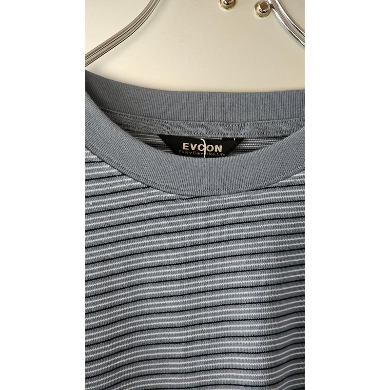 EVISENSKATBOARD TRO STITCH SHIRT 新品XLサイズ EVISEN <MODAL BORDER KNIT T-SHIRT> | SPELLBOUND