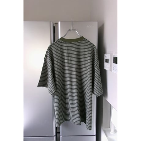 EVCON/ BORDER WIDE S/S T-SHIRT *GREEN