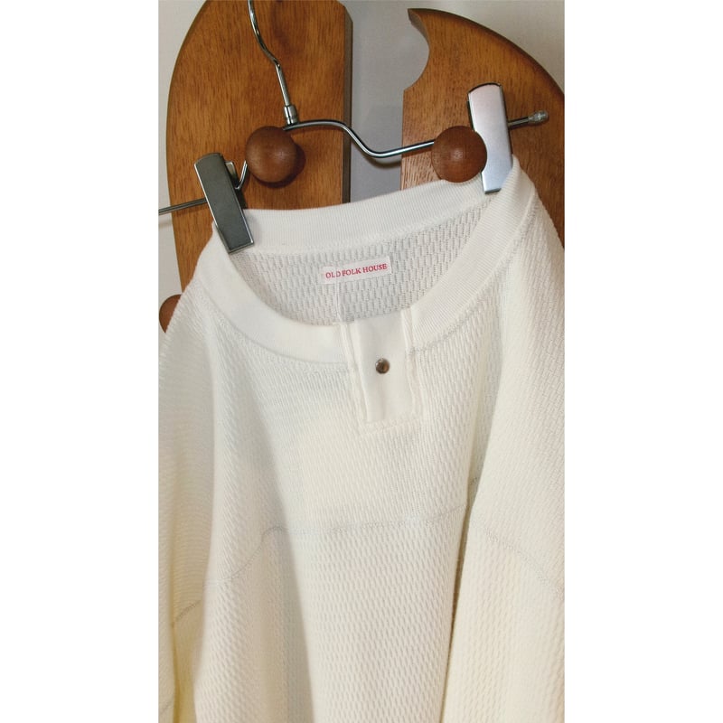 OLD FOLK HOUSE /Jewelry Thermal shirt *White |