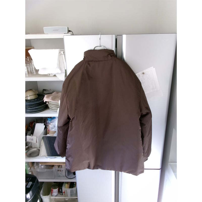 FUJI / SILK POLYESTER PADET JACKET *BROWN | AVET
