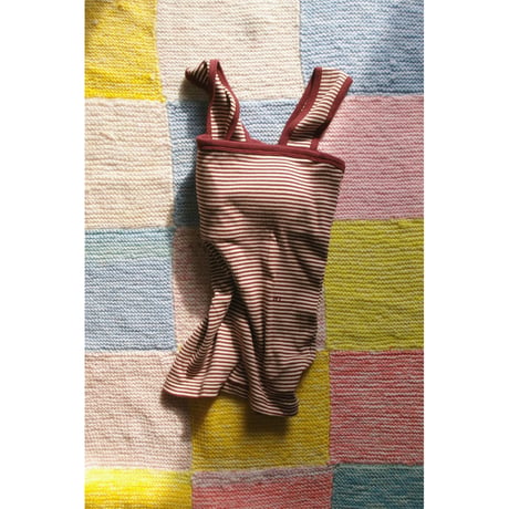 MY___ / Miller x MY SQUARE BARE TOP *BURGUNDY BORDER