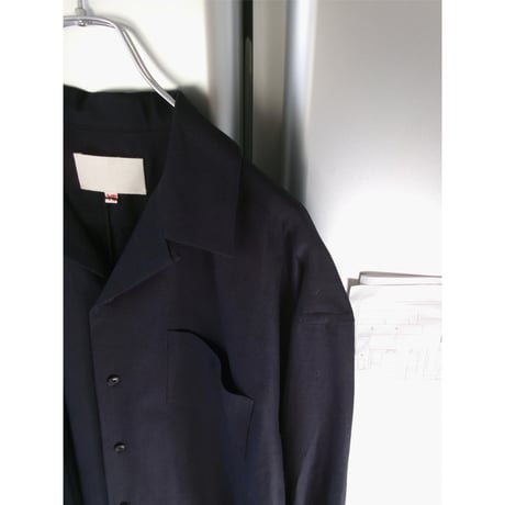 YOKO SAKAMOTO / OPEN COLLAR SHRIT *NAVY