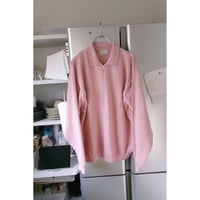 EVCON/ COTTON KNIT HALF ZIP *L.PINK