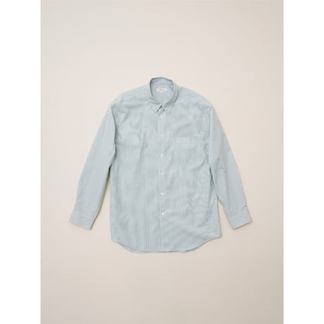 FUJI /  CLASSIC COLLAR SHRITS *GREEN STRIPE