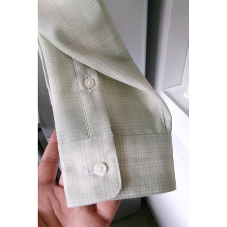 FUJI / WOOL CHECK STANDARD SHIRT *GREEN