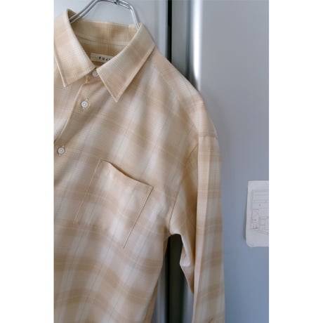 FUJI / WOOL CHECK STANDARD SHIRT *ORANGE
