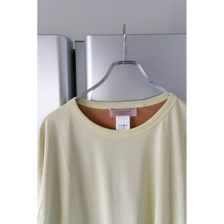 OLD FOLK HOUSE / Reversible Long-Sleeve *Lemon Yellow & Clay Brown