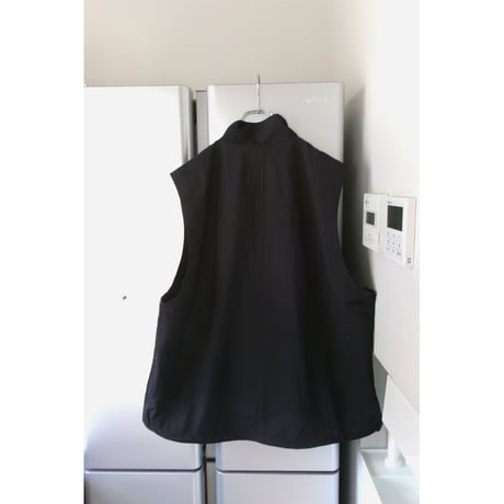 EVCON/ NYLON ZIP UP VEST *BLACK
