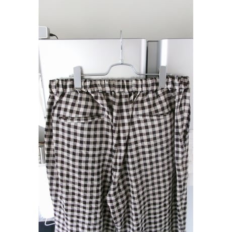 YOKO SAKAMOTO / WIDE EASY PANTS *GINGHAM