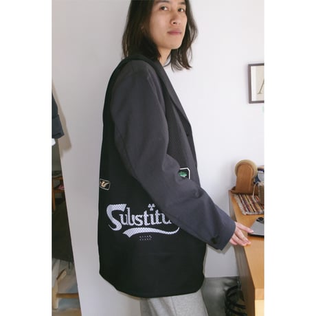 HIDAKA / "SUBSTITUTE" BIB TOTE *BLACK