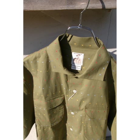 NO ROLL / DOT S/S SHIRT *OLIVE