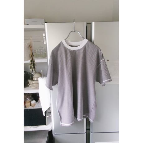 ABELIA EDWARD GOUCHA / CLASSIC T-SHIRT BORDER *BROWN