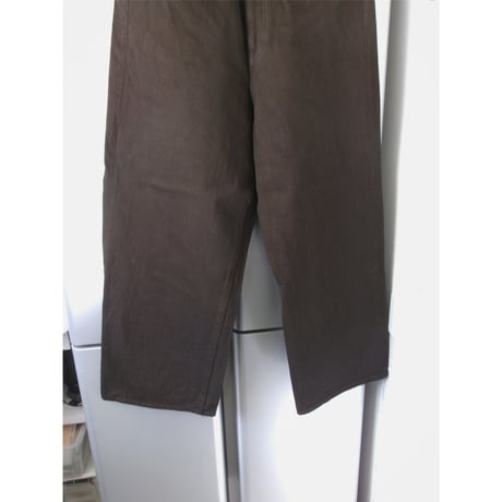 YOKO SAKAMOTO / 5POCKET BAGGY PANTS DENIM *KAKISHIBU
