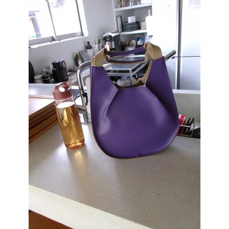 Rich I / S. CircleI [Leather Handle Bag・Small] *LAVENDER