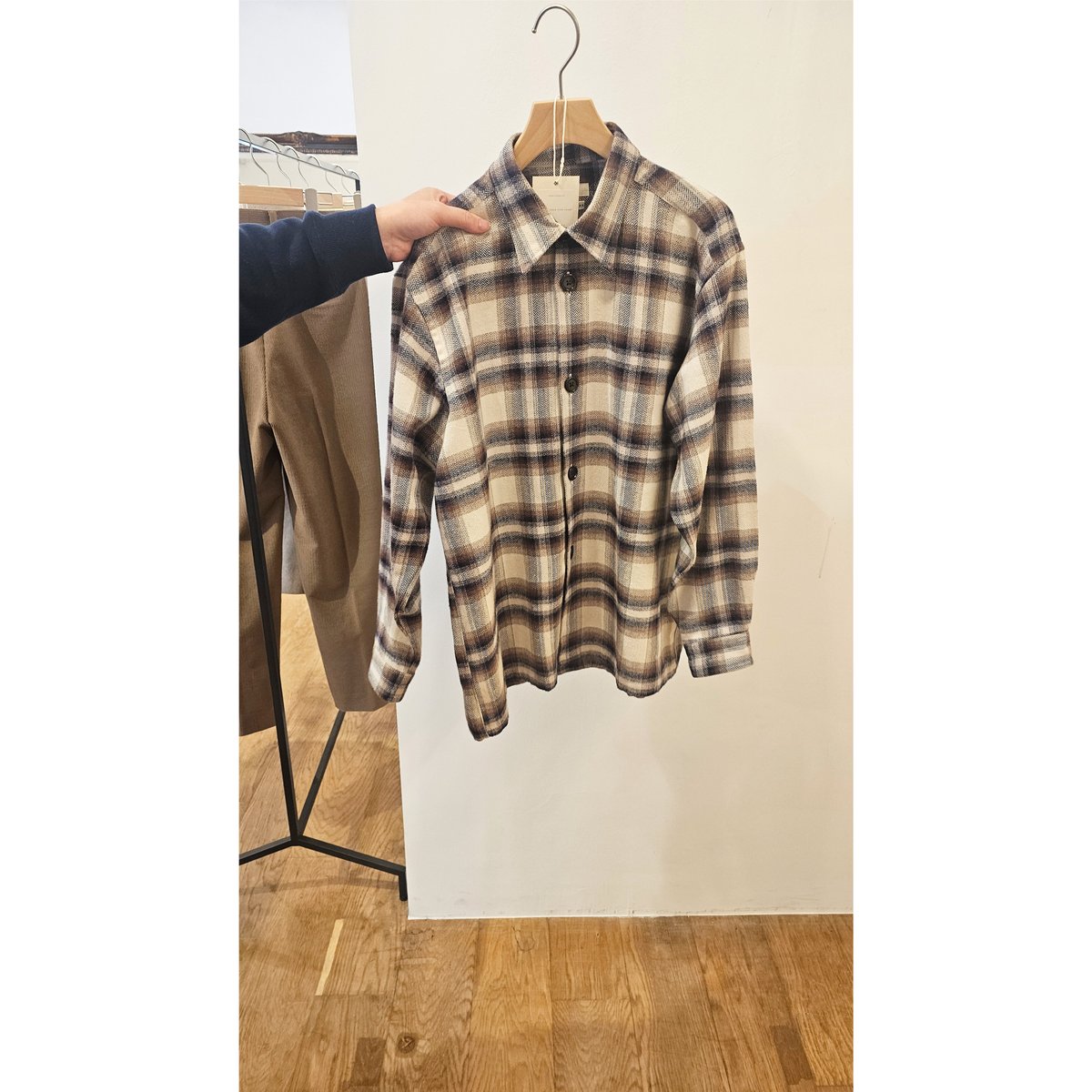 ジャケット・アウター FUJI / Cotton Shirt Jacket / 25ss FUJI / COTTON CHECK SHIRT JACKET (for ladies) *