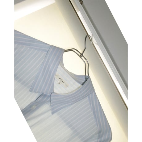 FUJI /　COTTON CUPRA STRIPE SHIRT *BLUE