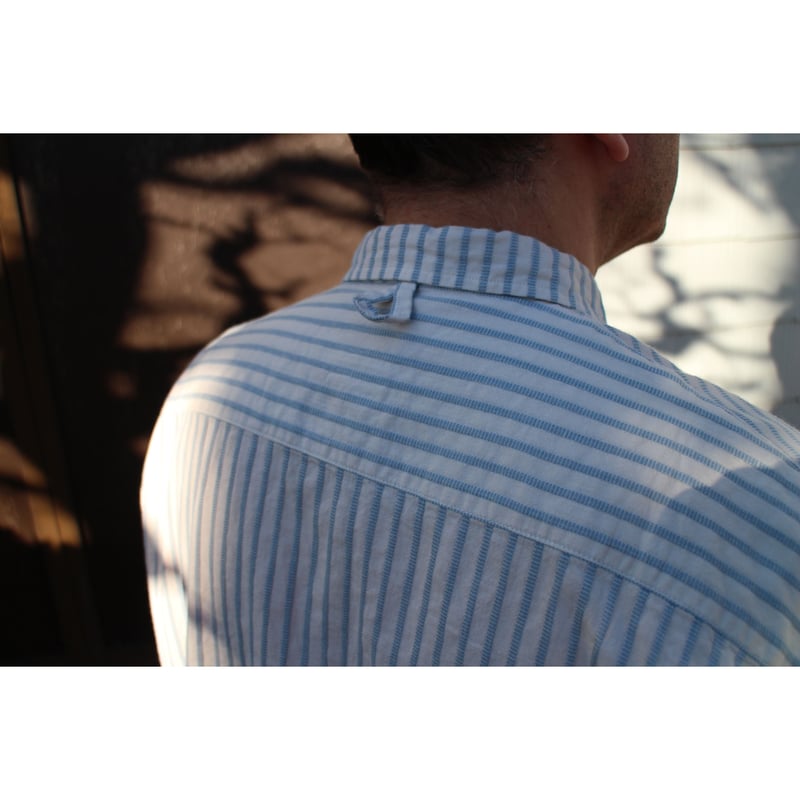 NO ROLL / NORMAL SHIRT STRIPE S/S *BLUE | AVET