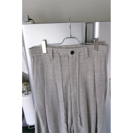 YUTASETOGAWA / Bias Shape Easy Pants *ASH