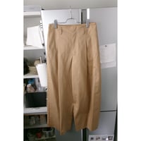 Rich I / Tuck Wide Trousers *BEIGE