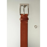 FUJI /  LEATHER BELT *BROWN