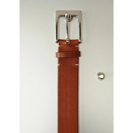FUJI /  LEATHER BELT *BROWN