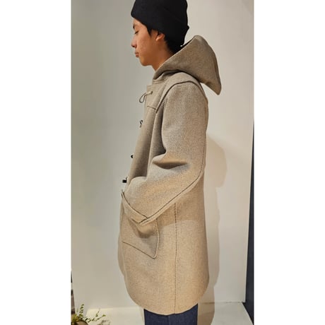 INTERIM / HYPER BIG CASHMERE HEAVY ROYAL NAVY DUFFEL COAT *ORANGE