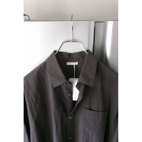 Blanc YM / COTTON NYLON WIDE SHIRT *Taupe