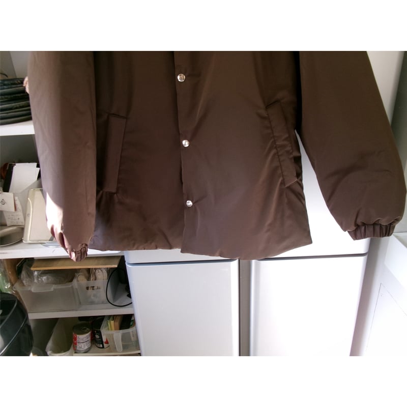 FUJI / SILK POLYESTER PADET JACKET *BROWN | AVET