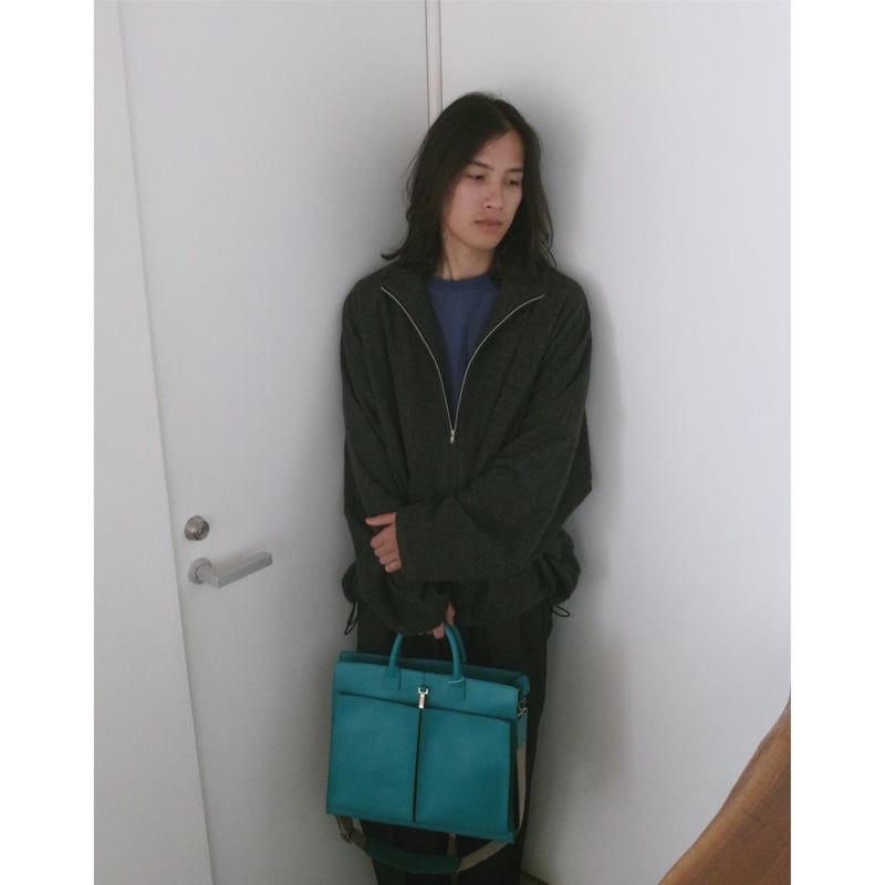 Blanc YM / CASHMERE ZIP JACKET *CHARCOAL GRAY |