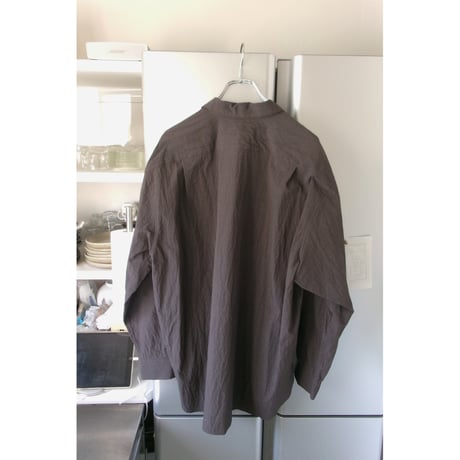 Blanc YM / COTTON NYLON WIDE SHIRT *Taupe