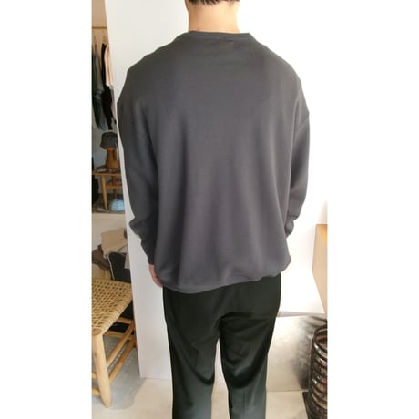 FUJI /  crew neck sweat *charcoal