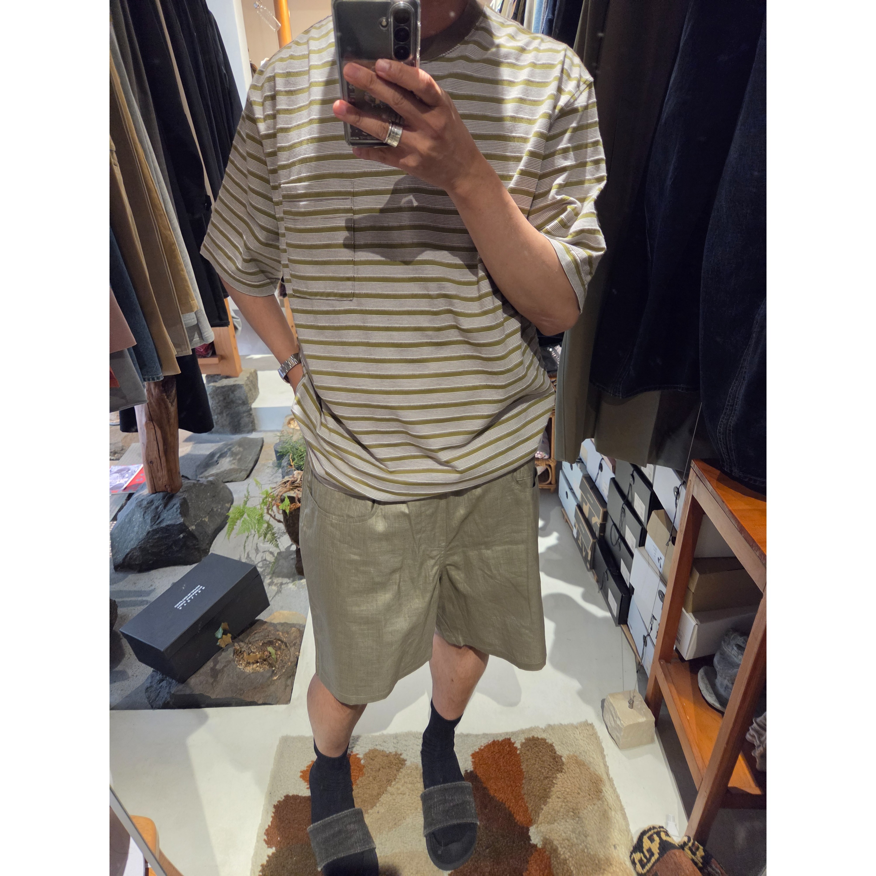 ABELIA EDWARD GOUCHA / SHIFTED SHORTS *KHAKI |