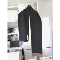 EVCON / WARREN SCOTT KNIT SCARF *CHARCOAL