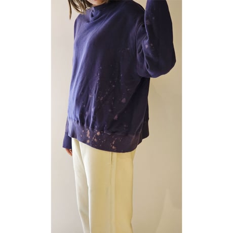 INTERIM / BLEACH , HYPER BIG LOOP WHEEL SEAMLESS SWEAT SHIRT  *B.NASU