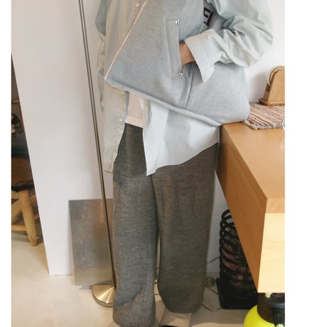●HIDAKA / DOWN VEST BAG * SAND BLUE