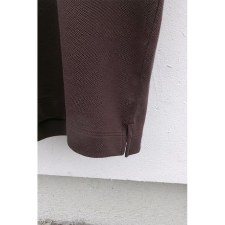 EVCON/ KANOKO POLO S/S TEE *D.BROWN