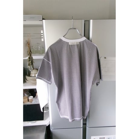ABELIA EDWARD GOUCHA / CLASSIC T-SHIRT BORDER *BROWN
