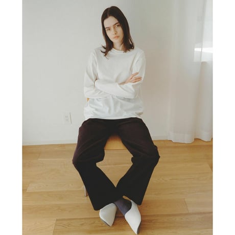 FUJI /  pure cotton long sleeve t-shirts *smoke
