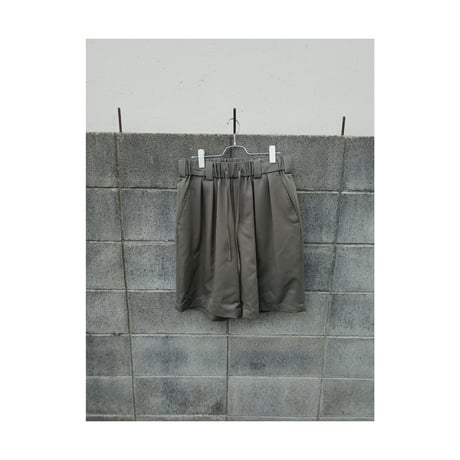Blanc YM / Wide Easy Half Trousers -Gray