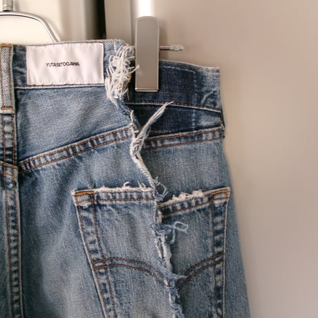 YUTASETOGAWA / YS-UNIFORM RECONSTRUCTED DENIM TROUSERS *WASHED