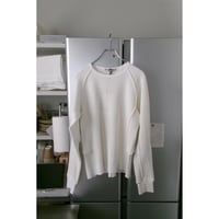 NVRFRGT / WAFFLE THERMAL LONG SLEEVE T-SHIRT *WHITE